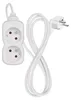 Prodlužovací kabel 1,4 m / 2 zásuvka / bílý / PVC / 1 mm2 Náhled obrázku produktu