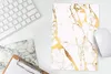 MuchoWow® Mauspad Mousepad Marmor - Gold - Weiß - Chic Produktbild-Vorschau 5