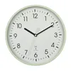 A close-up view of a wall clock. Produktbild-Vorschau
