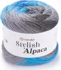 Garn „Stylish ALPACA“ – 150 g, 525 m – Blau, Grau Produktbild-Vorschau 2