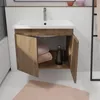 Meuble de salle de bains 60cm à SuspendreReproduction Bois Voir les images du produit 3