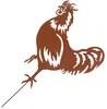 KOTARBAU® Gartendekoration Rostfiguren 65cm Hahn Henne Produktbild-Vorschau 6