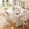 Lot de 2 tabourets de bar Duhome en bouclé et métal, avec Voir les images du produit 9