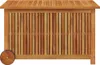 vidaXL Coffre de jardin avec roulettes 90x50x58 cm bois Voir les images du produit 4