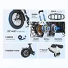 Touroll S2 E-Bike 20" Fatbike, 250W/650W, 150km Reichweite, Produktbild-Vorschau 16