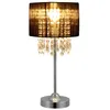 Tischleuchte Schwarz [40 cm x Ø20 cm] Tischlampe Kristall Produktbild-Vorschau 1