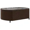 7-tlg. Garten-Sofagarnitur mit Kissen Braun Poly Rattan Produktbild-Vorschau 5