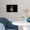 MuchoWow® Poster Tierprofil Hirsche in schwarz und weiß Produktbild-Vorschau 5