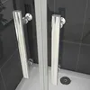 90X195cm Doppel Pendeltür Eckeinstieg Duschkabine Duschwand Produktbild-Vorschau 6