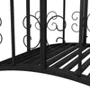 Outsunny Gartenbrücke Stahl 1,19m Teichbrücke mit Geländer Produktbild-Vorschau 8