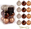 Palline di Natale, O 6 cm, set di 12, nero Anteprima dell’immagine prodotto 2
