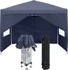 TRMLBE Pavillon Faltpavillon 3x3m Faltbar Gartenpavillon Produktbild-Vorschau 1