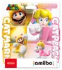 Packaging for Super Mario amiibo figures of Cat Mario and Cat Peach. Produktbild-Vorschau