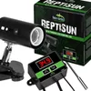 A product shot of a reptile lamp and thermostat controller with its packaging in the background. Anteprima dell’immagine prodotto