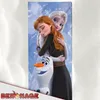 Frozen die Eiskönigin Badetuch Anna, Elsa und Olaf  60x120 Produktbild-Vorschau 6