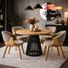 Runder Esstisch Viero 75 cm – Artisan Eiche – Metallgestell Produktbild-Vorschau 1