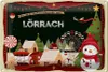 Blechschild Weihnachten Grüße aus LÖRRACH 30x20cm Produktbild-Vorschau 1