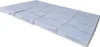 A white foldable mattress is shown in a studio setting against a white background. Voir les images du produit
