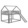 Hochbett mit Rutsche und Spielhaus-Funktion für 2 Kinder, Produktbild-Vorschau 8