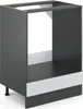 A standalone kitchen cabinet base unit shown from a slightly elevated front-diagonal angle. Anteprima dell’immagine prodotto