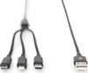 DIGITUS LAK 3in1 USBA+Lightning+MicroUSB->USBC 1m Anteprima dell’immagine prodotto 2