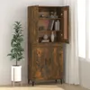vidaXL Příborník kouřový dub 69,5x34x90 cm výrobek ze dřeva Náhled obrázku produktu 3
