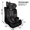 XOMAX HC02S Kindersitz ISOFIX 9–36kg Gruppe 1/2/3 | ECE Produktbild-Vorschau 6