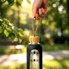 Vilde | Butelka na wodę szklana 600 ml - z etui silikonowym Podgląd zdjęcia produktu 7