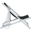 vidaXL Strandstühle 2 Stk. Klappbar Schwarz Aluminium und Produktbild-Vorschau 5