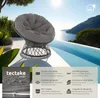 Fauteuil papasan en rotin Gargano rotatif - noir Voir les images du produit 2