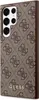 A close-up side view of a smartphone case with a repeating Guess logo pattern. Produktbild-Vorschau