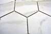 Mosaik Fliese Keramik weiß Hexagon Calacatta Wandfliesen Produktbild-Vorschau 2