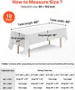 SucceBuy 10 x nappe 1524x2591 mm, protection de table Voir les images du produit 5