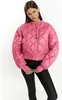 Wärmende Damen Blouson Jacke S in Rosa, rautenförmig Produktbild-Vorschau 4