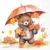 20 tovaglioli Umbrella Bear - Orsacchiotto sotto l'ombrello Anteprima dell’immagine prodotto 1