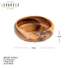 3er Set Snackschale Holz Akazie 15x4cm Rund Schale Produktbild-Vorschau 2