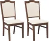 vidaXL Sedie da pranzo con cuscino 2 pz. Legno massiccio Anteprima dell’immagine prodotto 1
