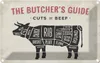 vianmo Blechschild 12x18 cm Kuh Beef cuts Fleisch Metzgerei Produktbild-Vorschau 1