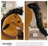 Cheval à bascule sur roulettes en peluche - 29 x 76 x 85 cm Voir les images du produit 5