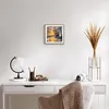Gerahmtes Poster - Rahmen in heller Eiche - Fluss Sonne Produktbild-Vorschau 6