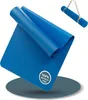 LILENO SPORTS Yoga Matte Blau (180x60cm) inkl. Tragegurt - Produktbild-Vorschau 1