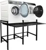 Doppel Waschmaschinenregal 146x65x99cm mit Auszug Schwarz Produktbild-Vorschau 1