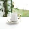 Elegantes 12-teiliges Mokkatassen-Set aus Porzellan - Weiß Produktbild-Vorschau 3