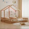 Merax Kinderbett mit Lattenrost aus Holz 90x200cm, Produktbild-Vorschau 2