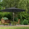 UISEBRT 3.5m Parasol pendulaire Parasol de marché, gris Voir les images du produit 7