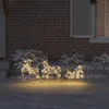 vidaXL Renifer LED z 60 diodami LED 3 szt. ciepły biały PET Podgląd zdjęcia produktu 2