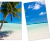 Spritzschutz Herdabdeckplatte Schneidebrett aus Glas Strand Produktbild-Vorschau 1