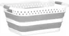 Panier à linge pliable 36 L – Gris, en plastique, Voir les images du produit 4
