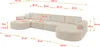 ALTDECOR Ecksofa in U-Form  MARI-U2 - 388x171x79,5 cm  Produktbild-Vorschau 6