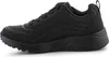 A side view of a black Skechers sports shoe. Voir les images du produit